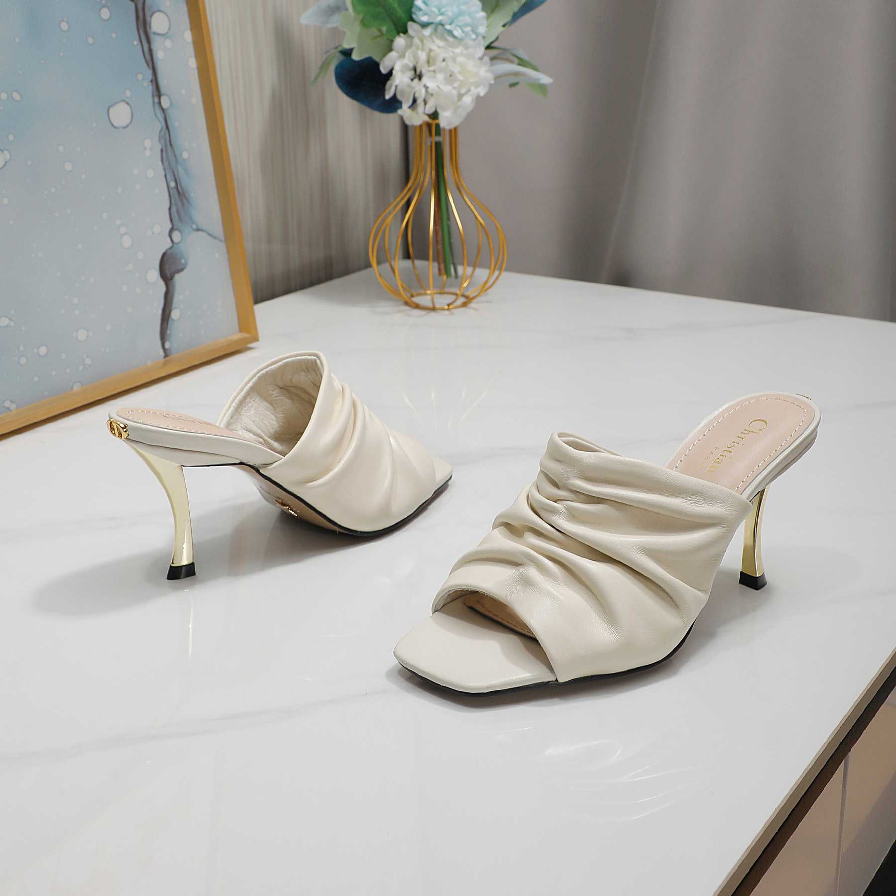Dior D-Fame Open-Toe Pump - PerfectKickZ