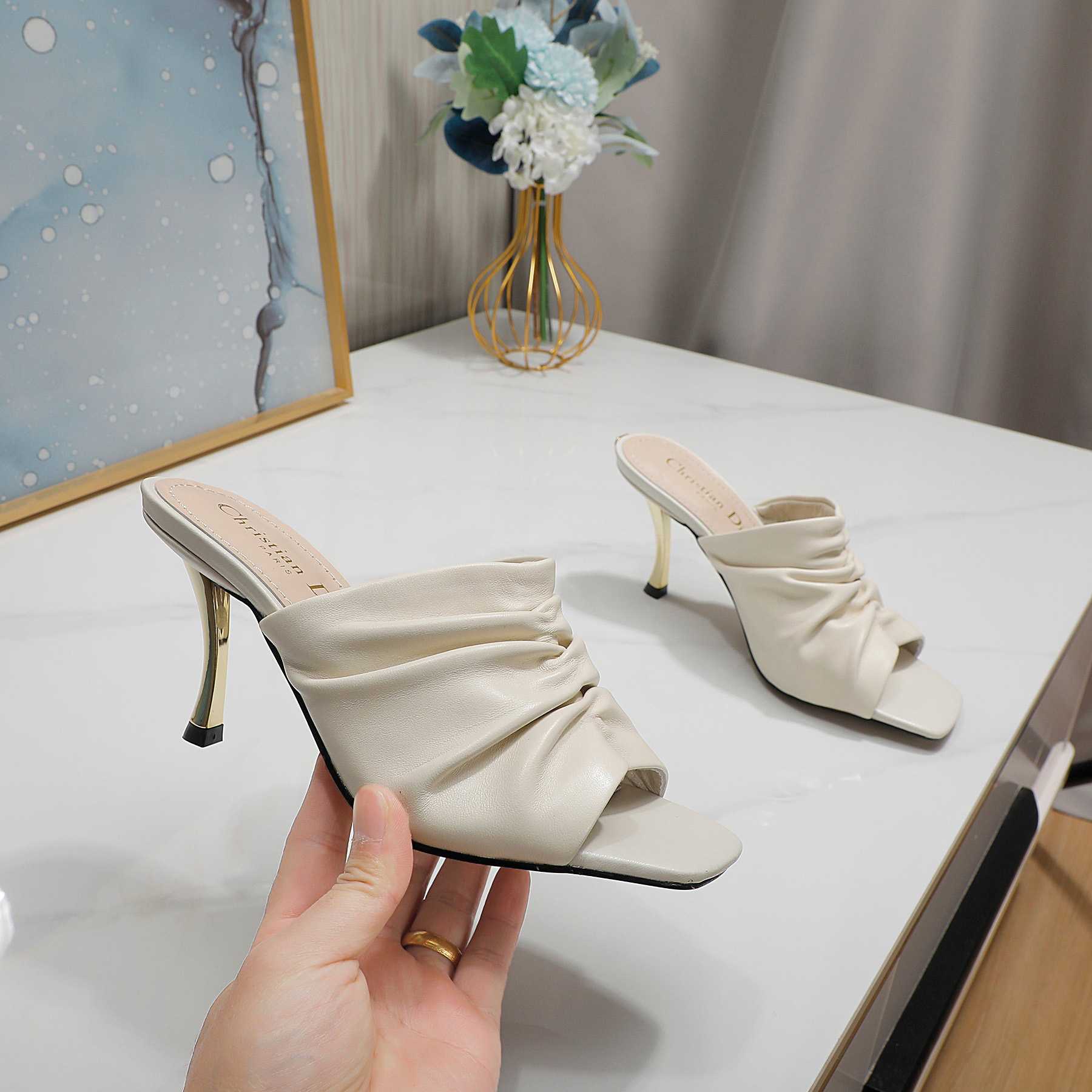 Dior D-Fame Open-Toe Pump - PerfectKickZ