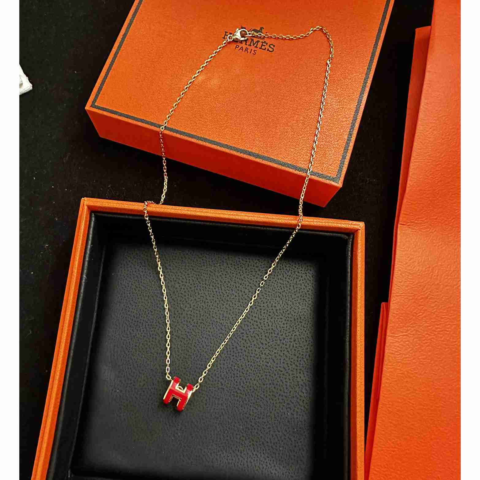 Hermes Mini Pop H Necklace - PerfectKickZ