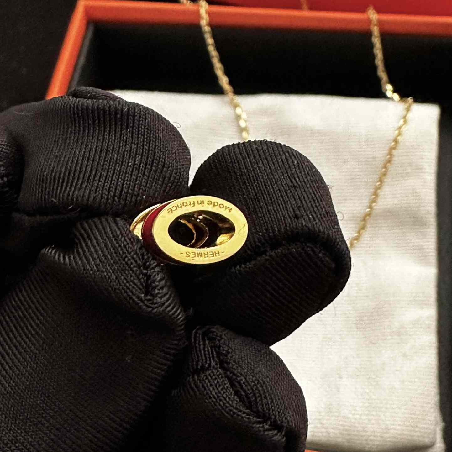 Hermes Mini Pop H Necklace - PerfectKickZ