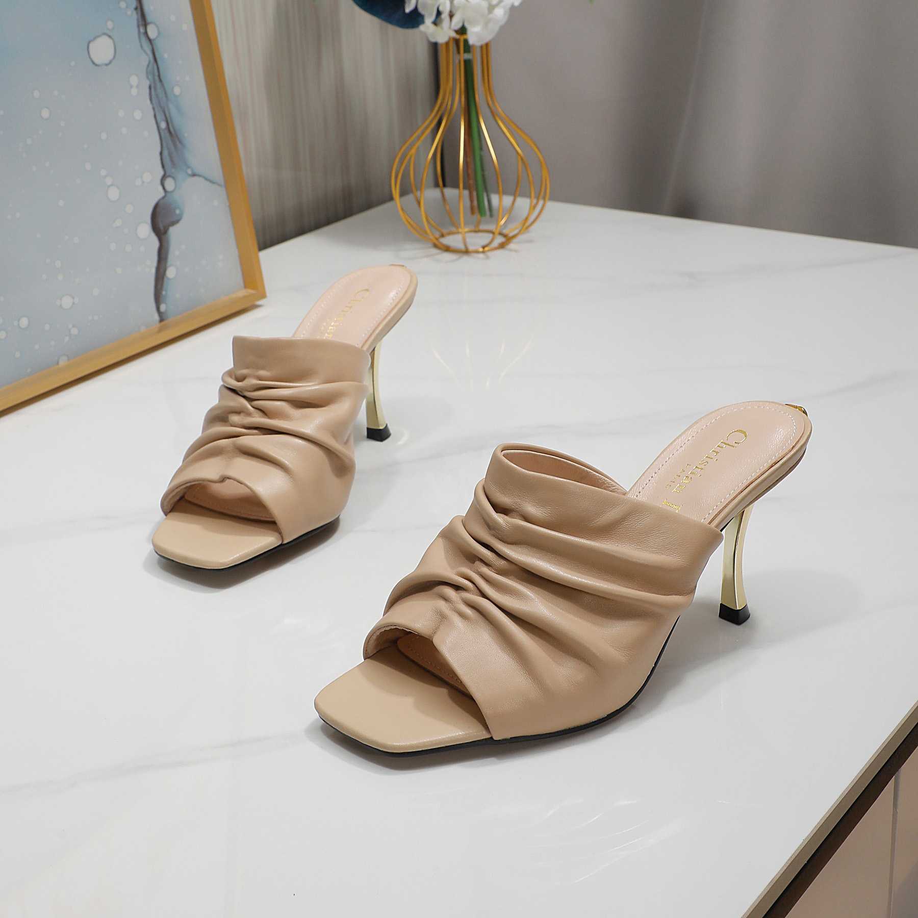 Dior D-Fame Open-Toe Pump - 