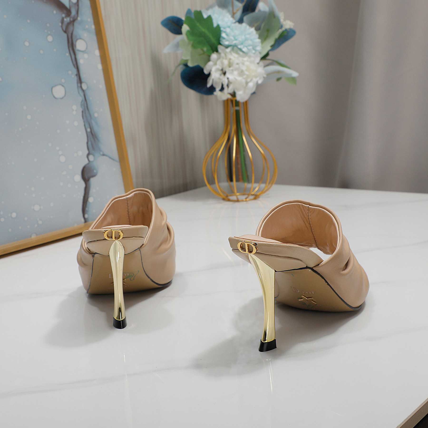 Dior D-Fame Open-Toe Pump - 
