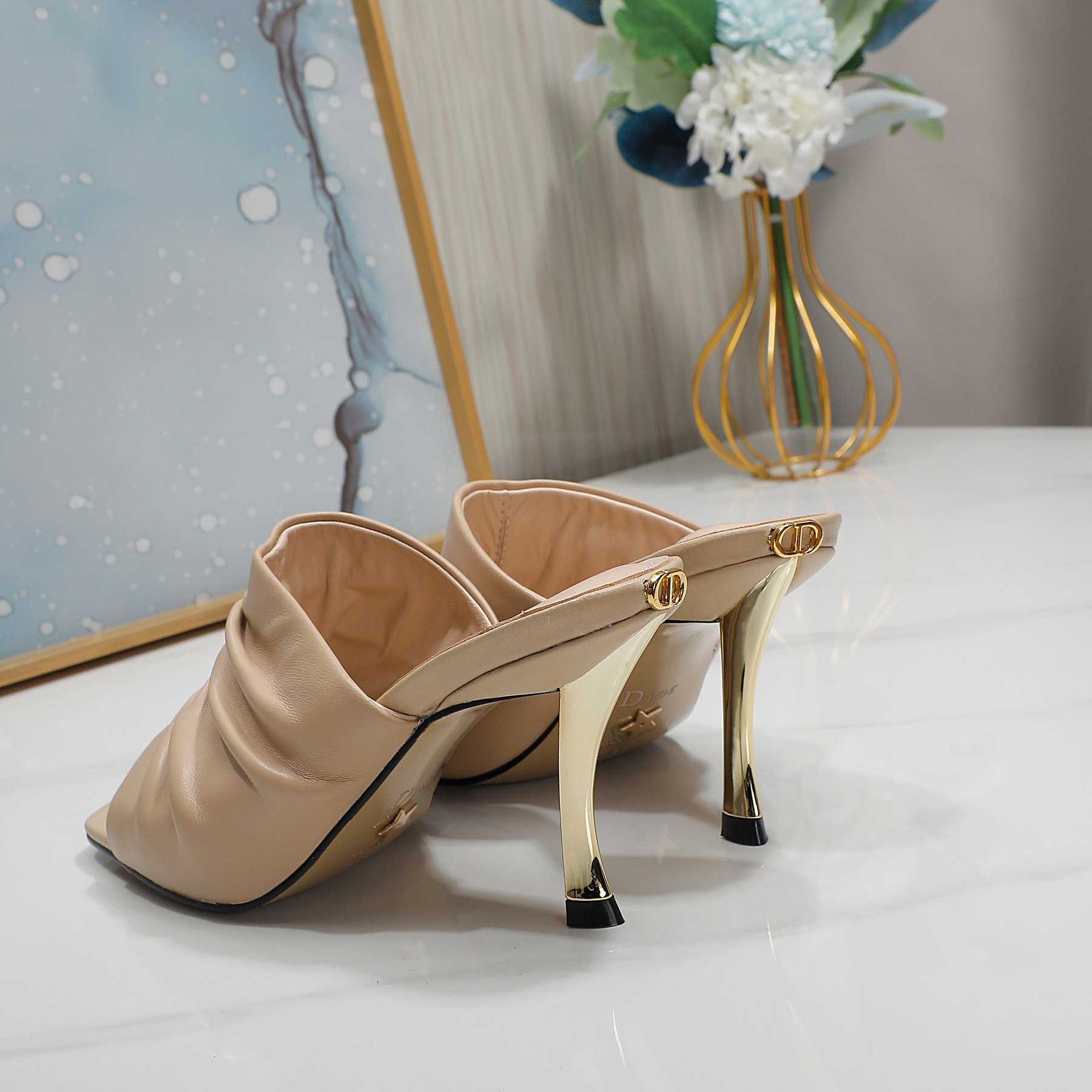 Dior D-Fame Open-Toe Pump - 