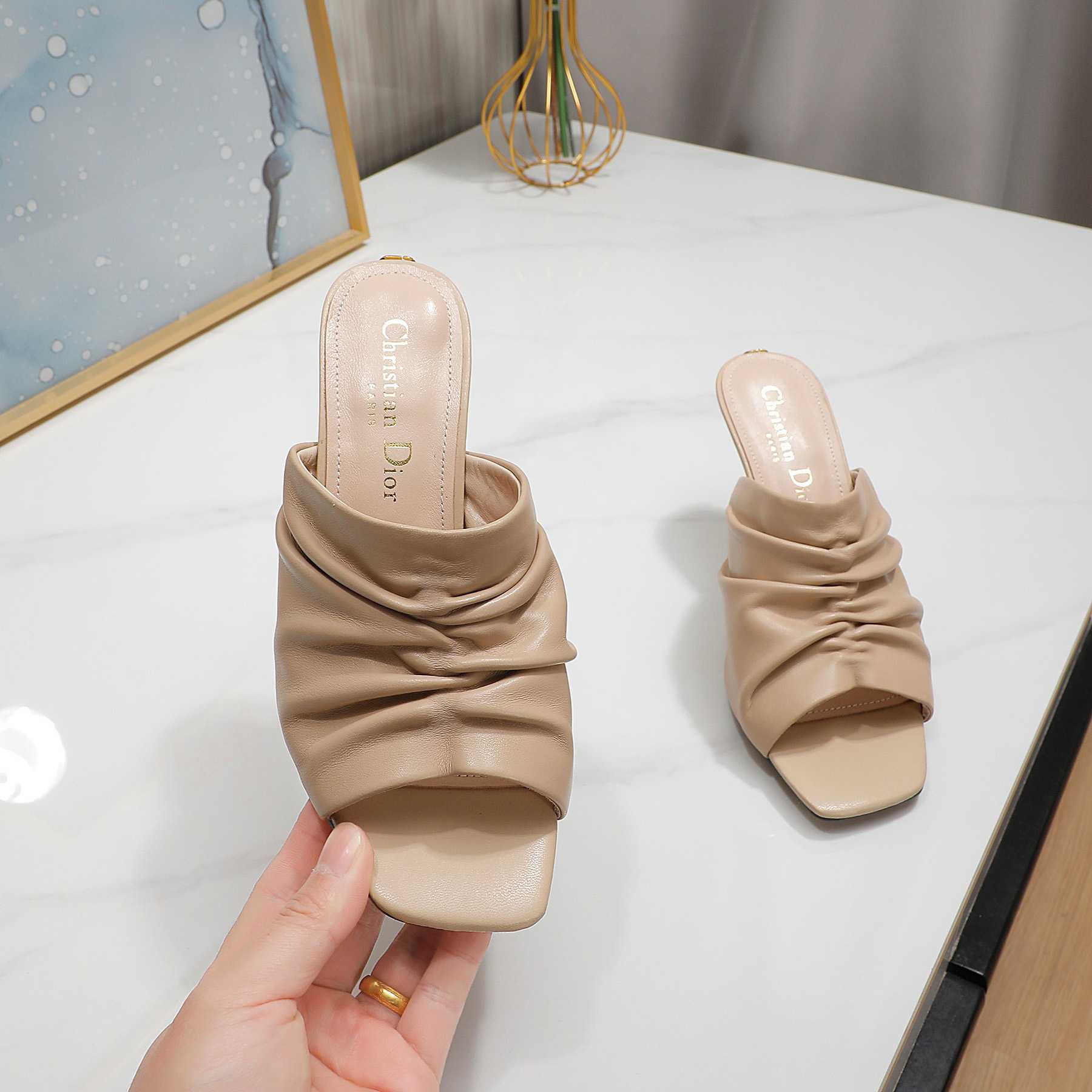 Dior D-Fame Open-Toe Pump - 