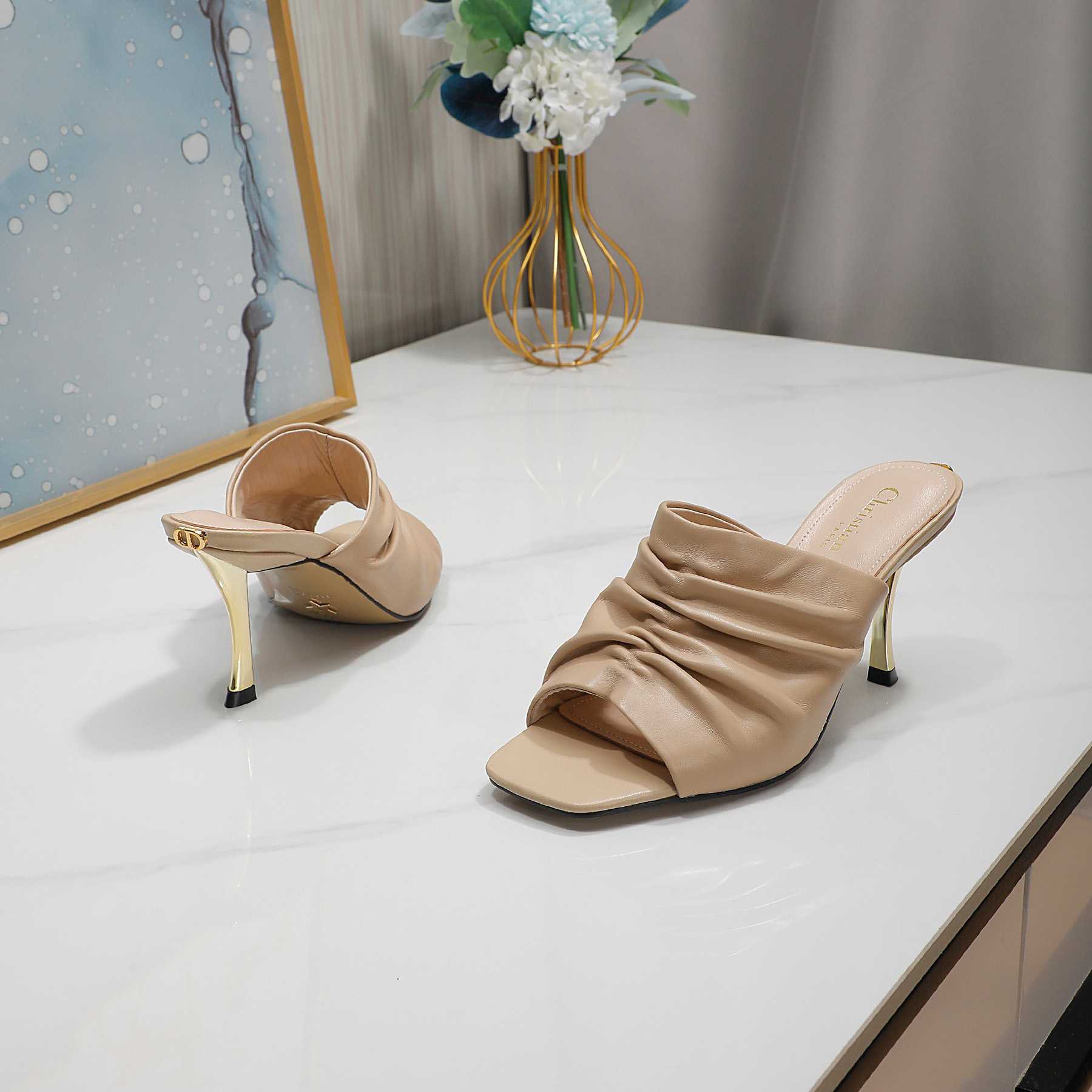 Dior D-Fame Open-Toe Pump - 