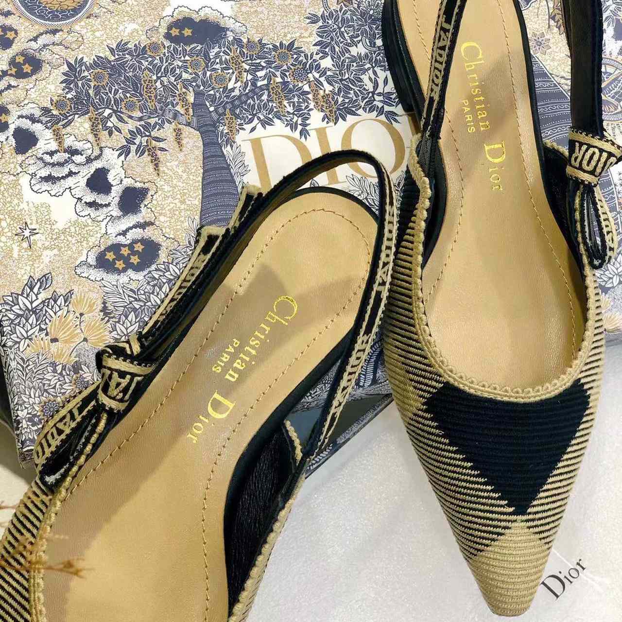 Dior J'adior Ribbon Slingback Flat - PerfectKickZ