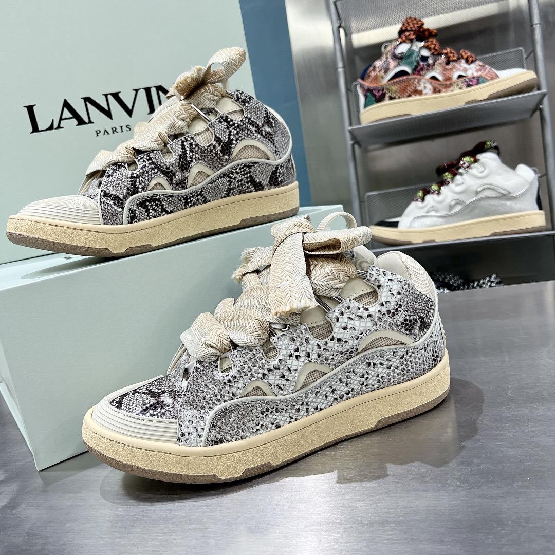 Lanvin Curb Low-Top Sneakers - PerfectKickZ