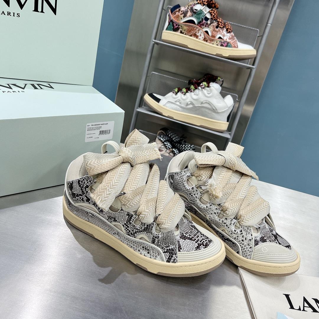 Lanvin Curb Low-Top Sneakers - PerfectKickZ
