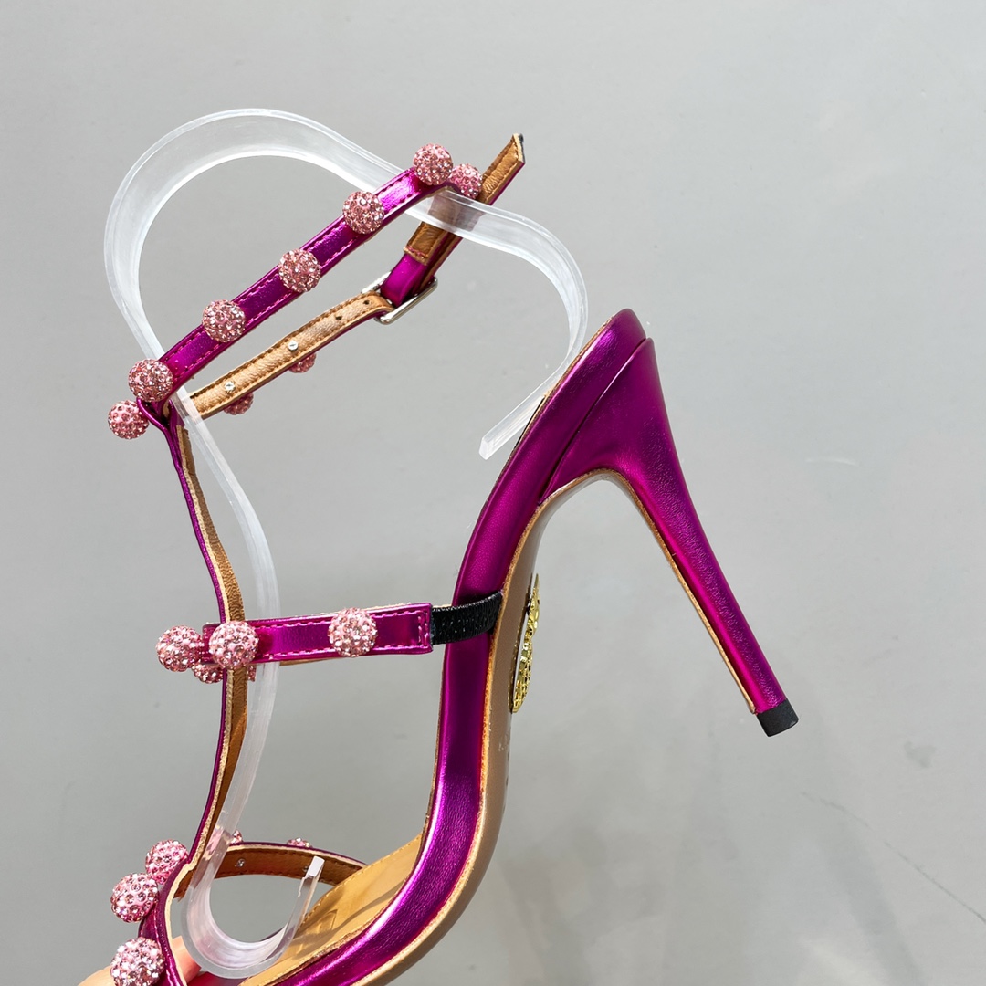 Aquazzura Cha Cha Cha Crystal Sandal  95 - PerfectKickZ
