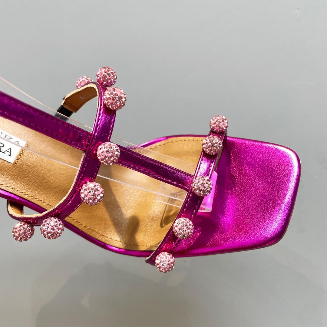 Aquazzura Cha Cha Cha Crystal Sandal  95 - PerfectKickZ