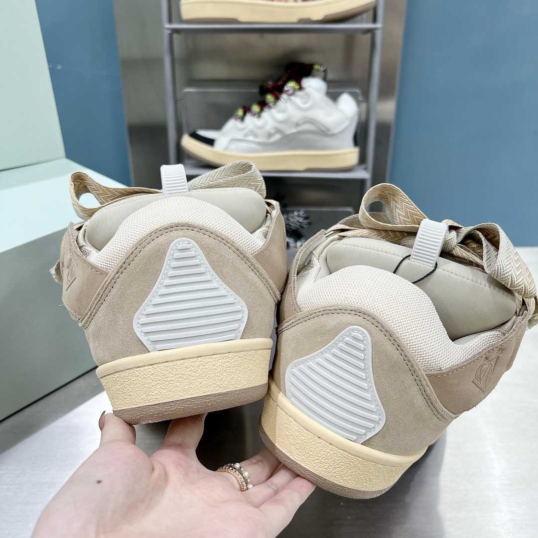 Lanvin Leather Curb Sneakers - PerfectKickZ