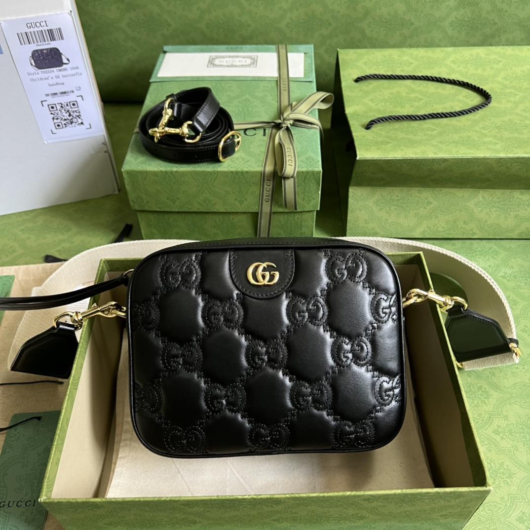 Gucci GG Matelassé Small Bag(21.5-17-7.5cm) - PerfectKickZ
