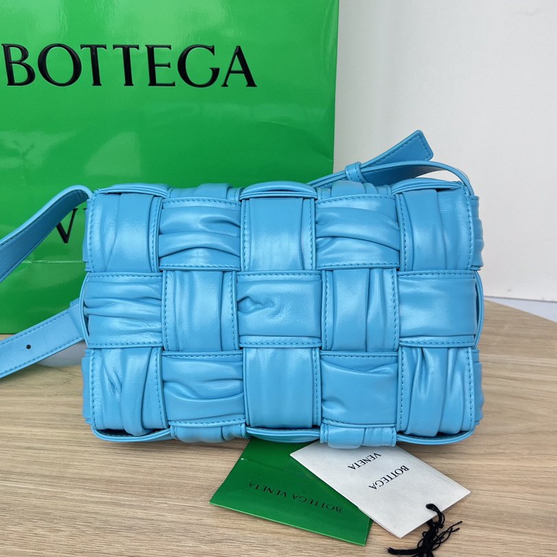 Bottega Veneta Cassette Foulard Intreccio Leather Cross-Body Bag - PerfectKickZ