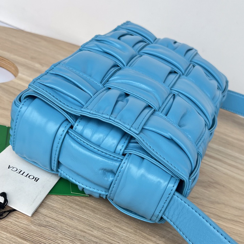 Bottega Veneta Cassette Foulard Intreccio Leather Cross-Body Bag - PerfectKickZ