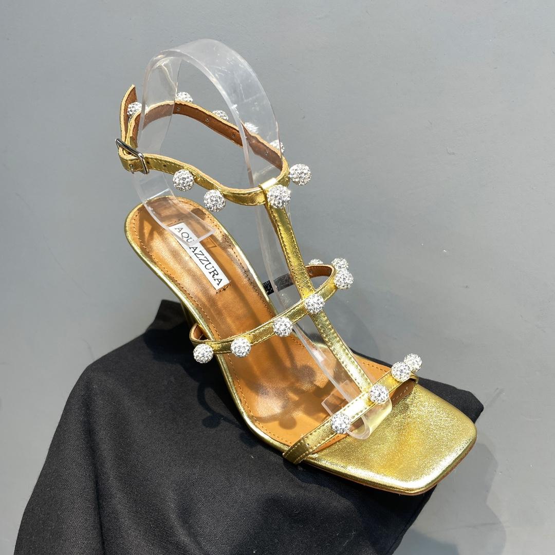 Aquazzura Cha Cha Cha Crystal Sandal  95 - PerfectKickZ
