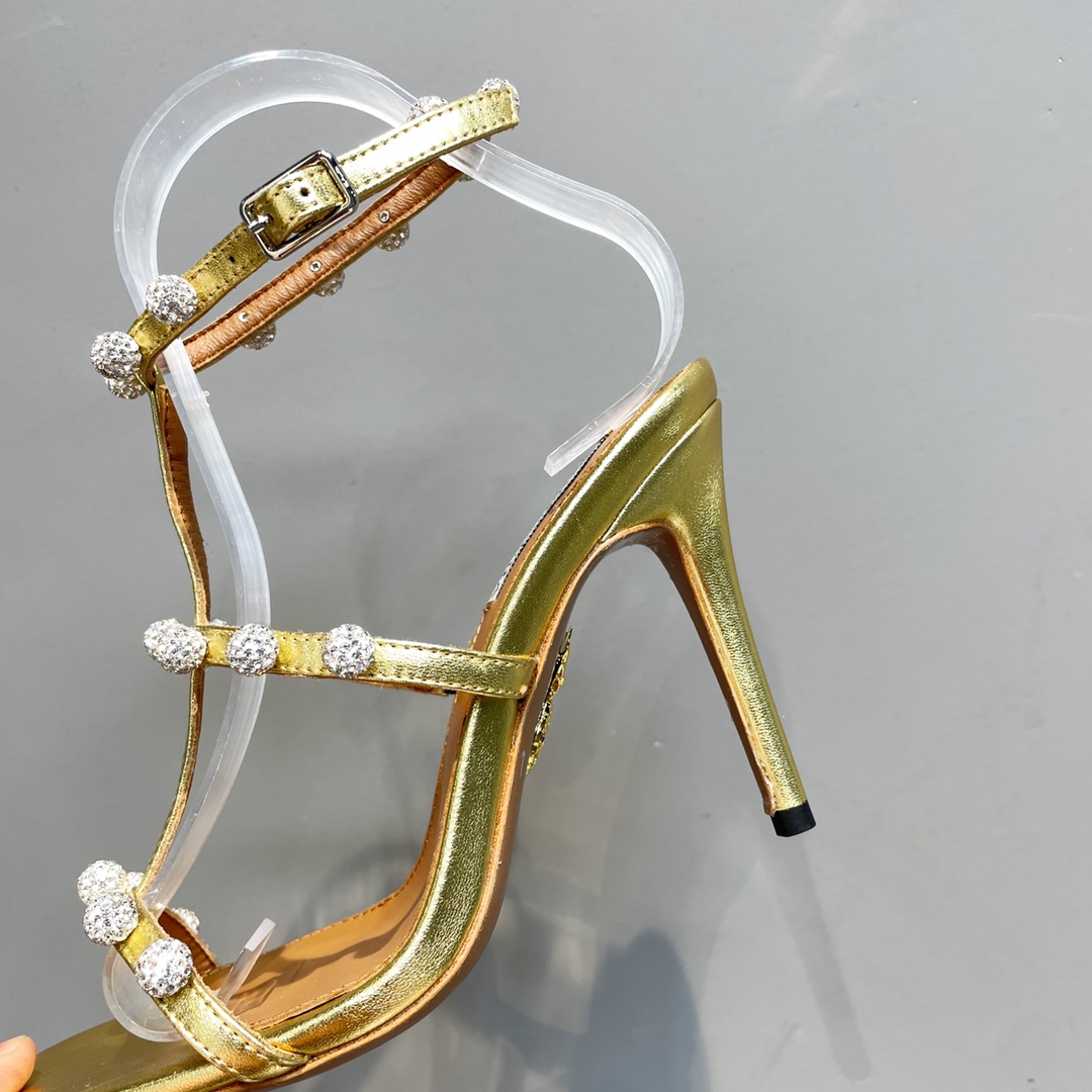 Aquazzura Cha Cha Cha Crystal Sandal  95 - PerfectKickZ