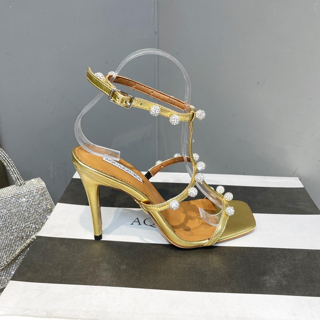 Aquazzura Cha Cha Cha Crystal Sandal  95 - PerfectKickZ