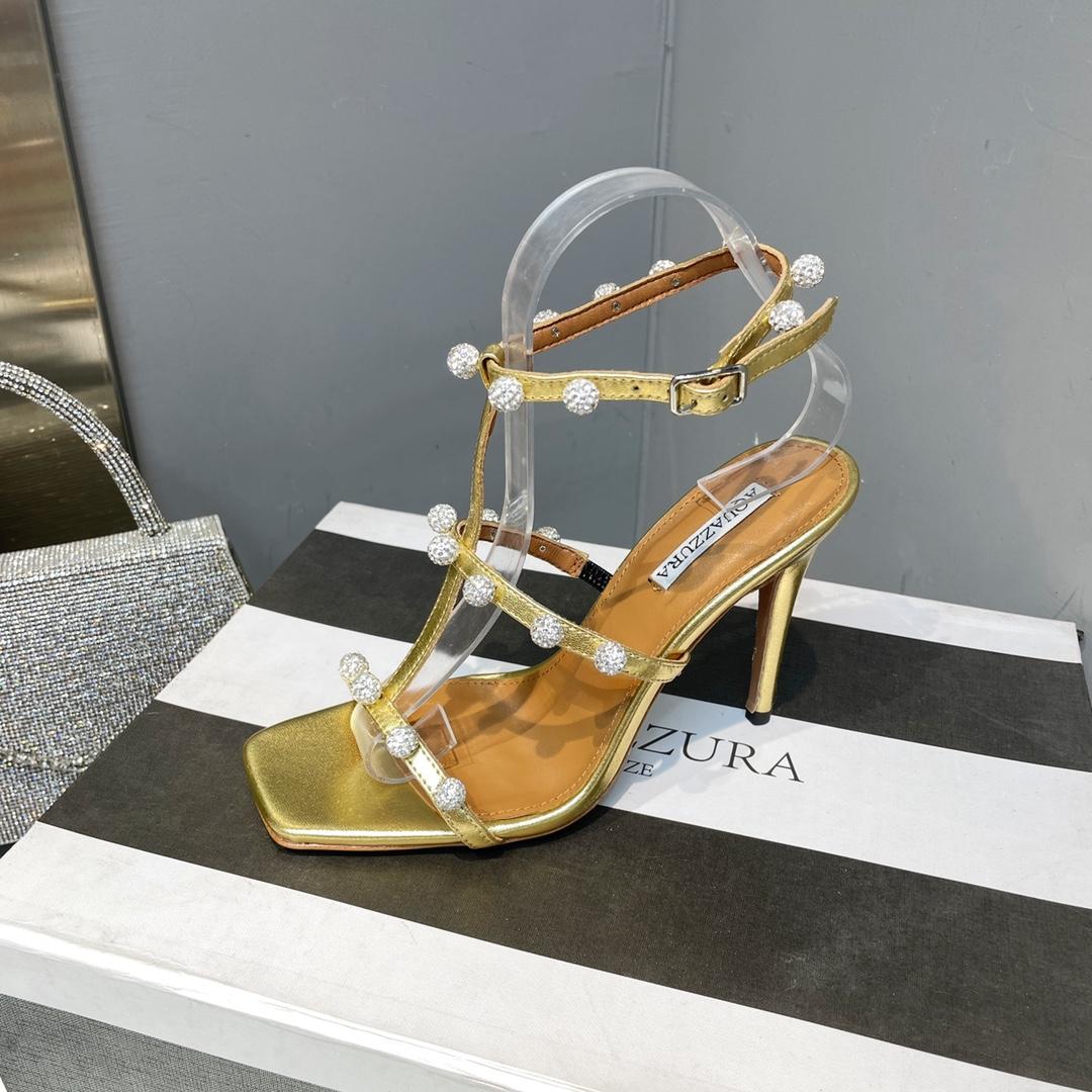 Aquazzura Cha Cha Cha Crystal Sandal  95 - PerfectKickZ