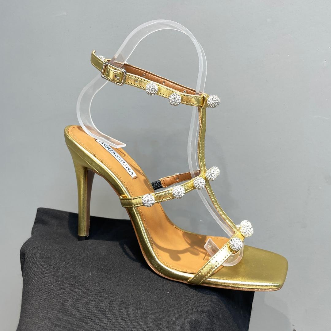 Aquazzura Cha Cha Cha Crystal Sandal  95 - PerfectKickZ