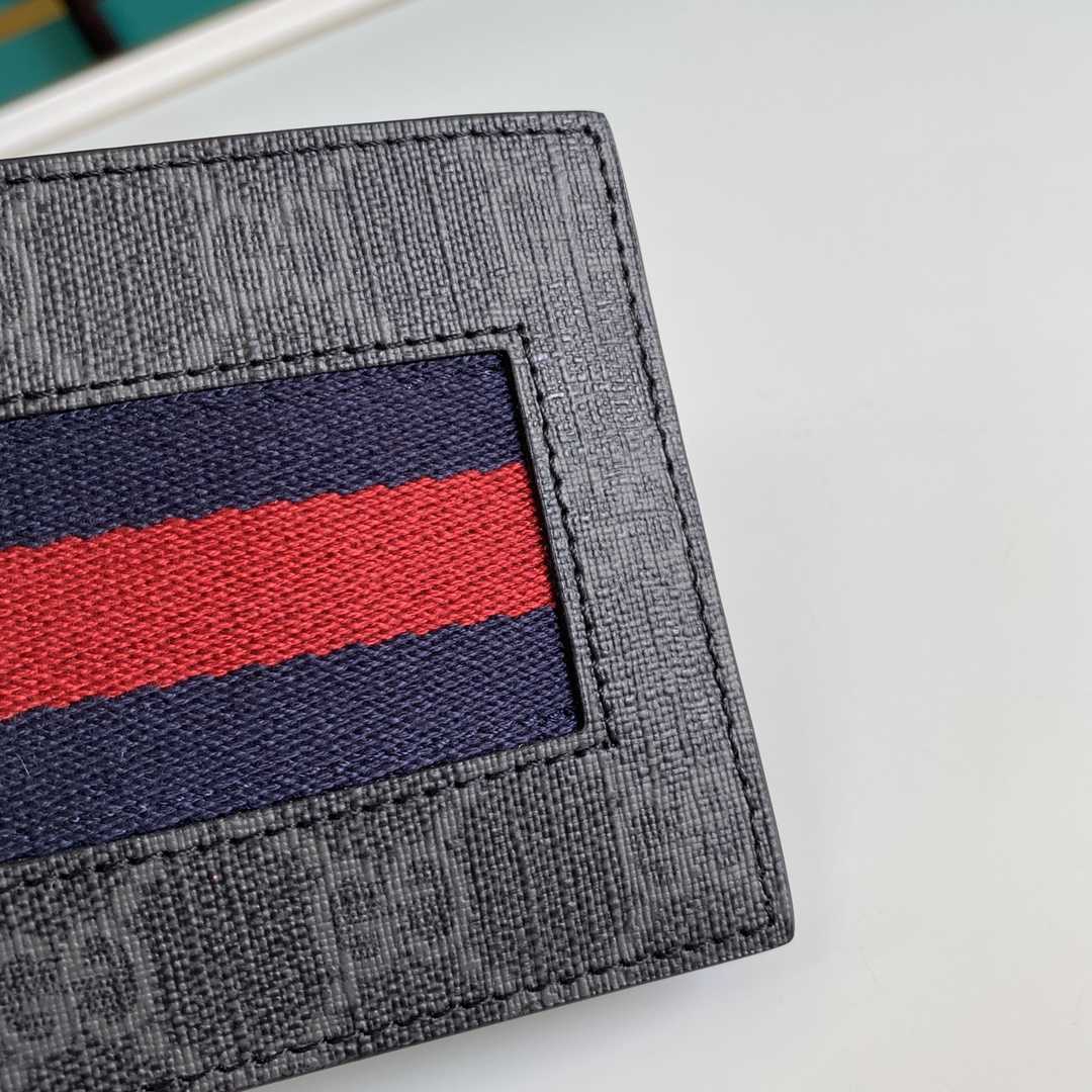 Gucci GG Supreme Web Wallet(11-9-1.5cm)    - PerfectKickZ