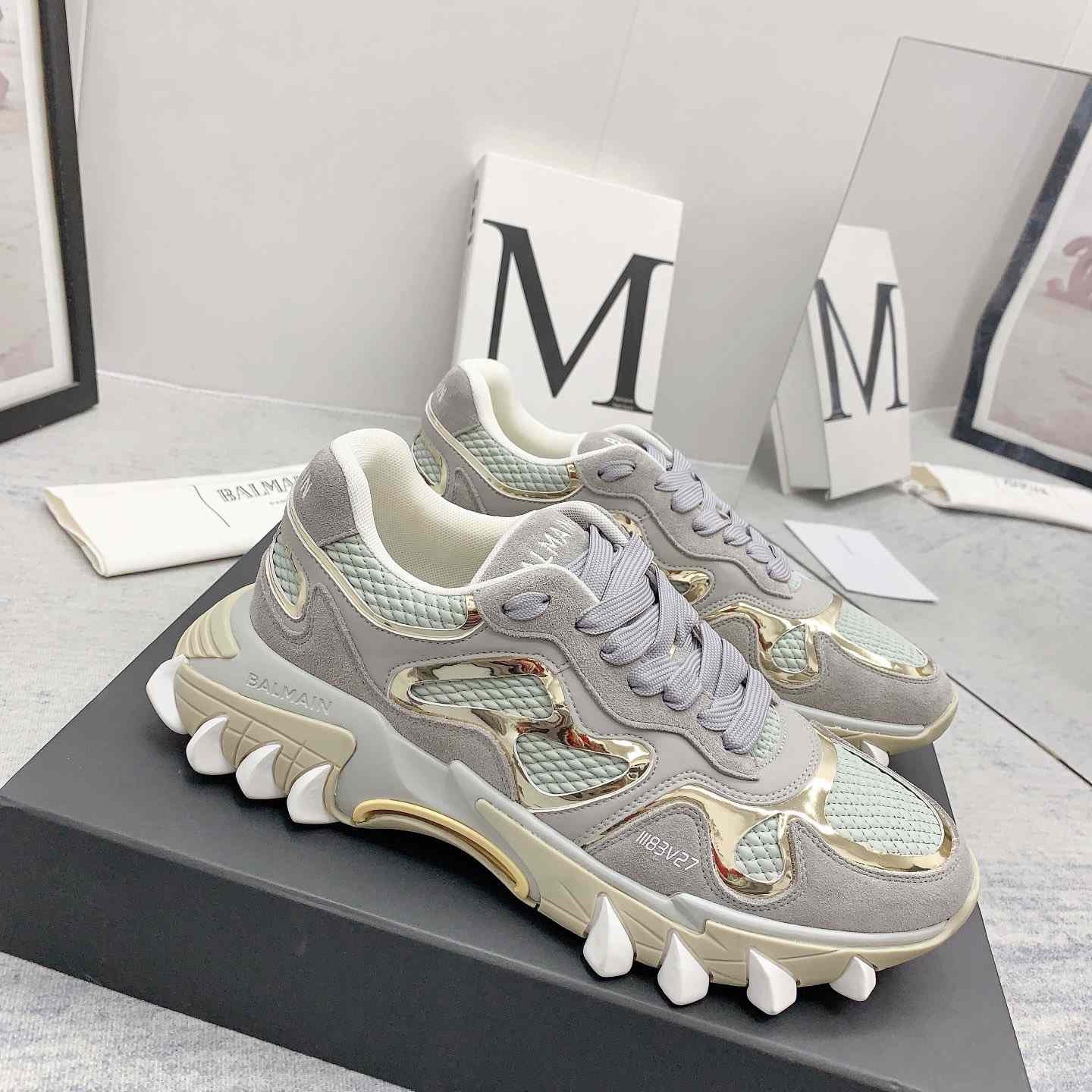 Balmain Beige B-East Sneakers - PerfectKickZ