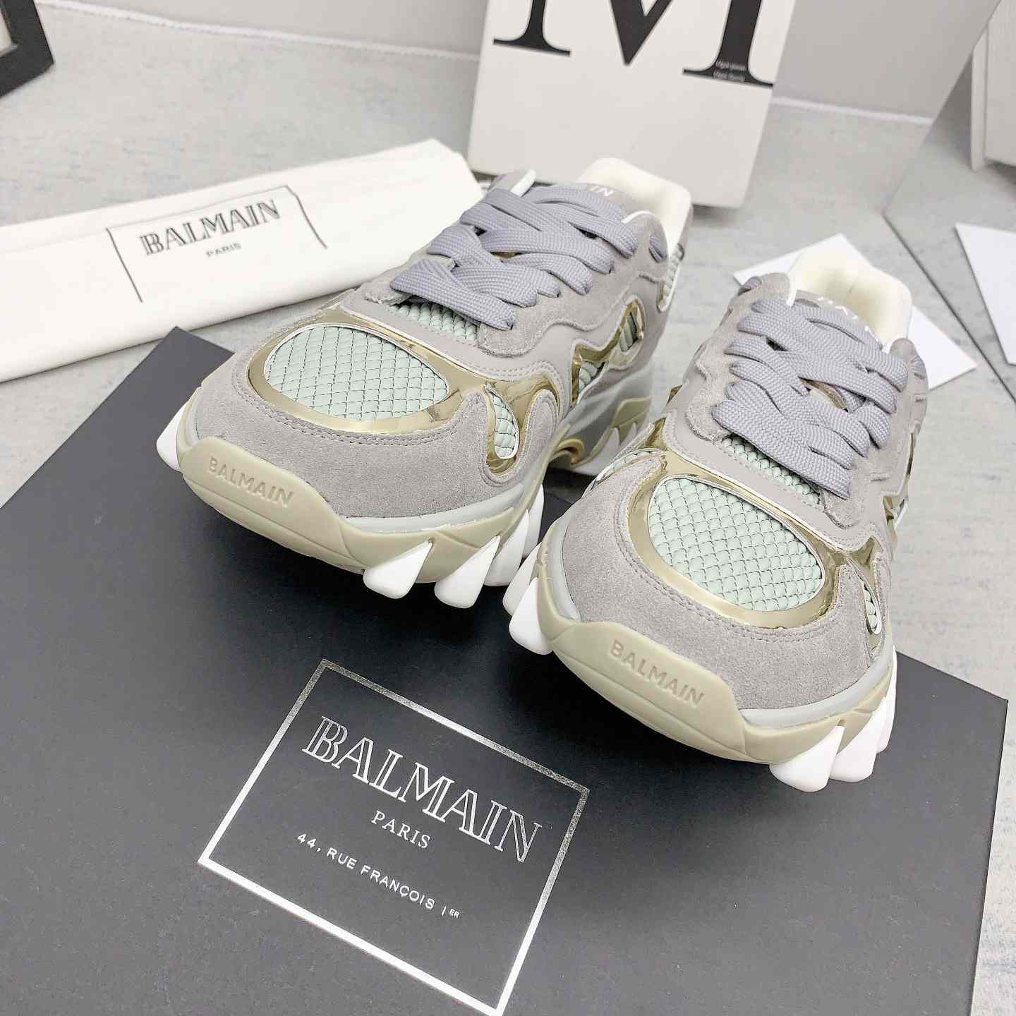 Balmain Beige B-East Sneakers - PerfectKickZ