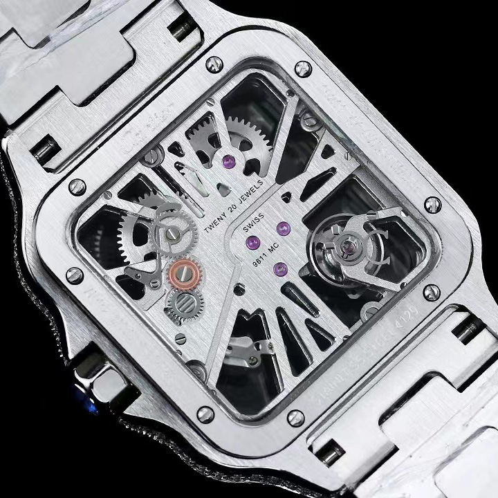 Cartier Santos De Cartier Skeleton    - 