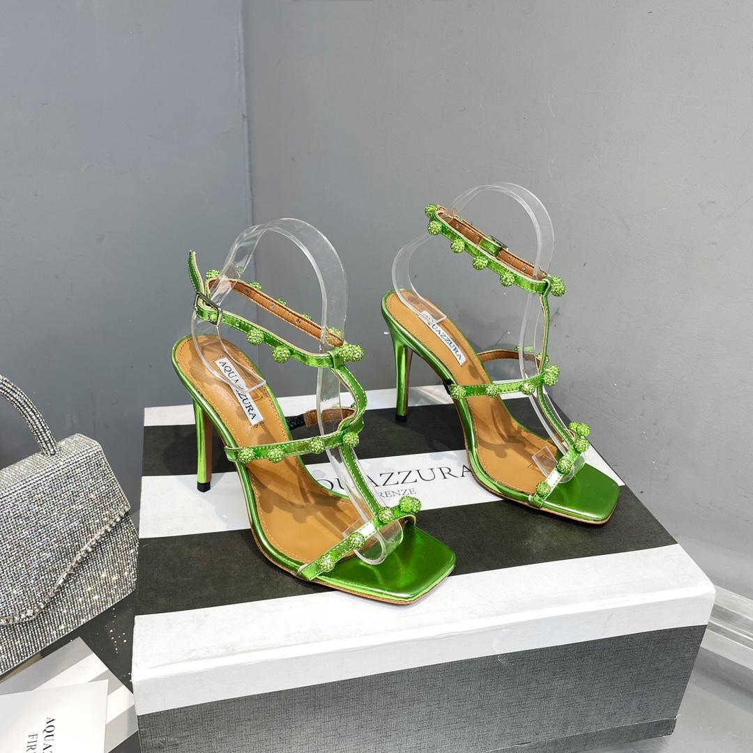 Aquazzura Cha Cha Cha Crystal Sandal  95 - PerfectKickZ