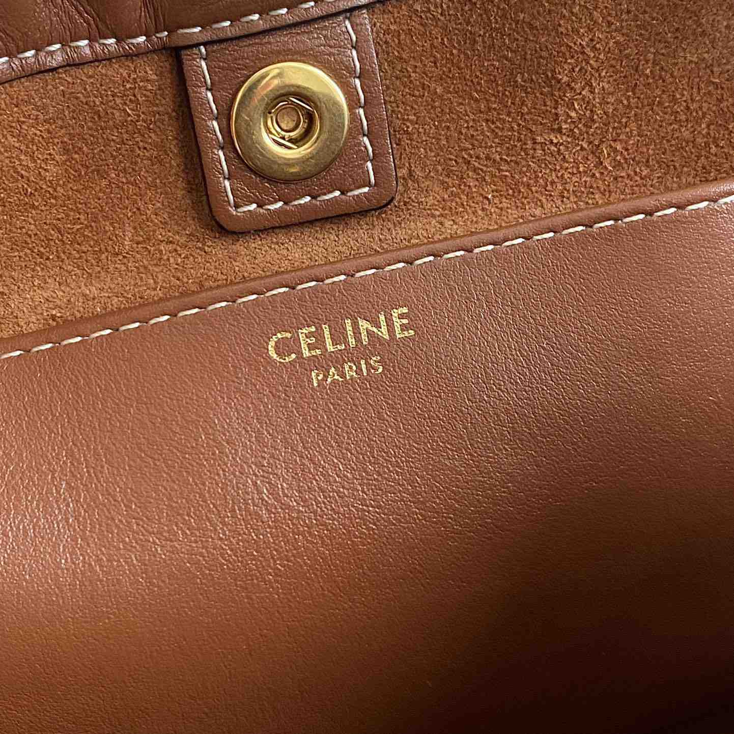 Celine Small Cabas Drawstring Cuir Triomphe In Smooth Calfskin - PerfectKickZ
