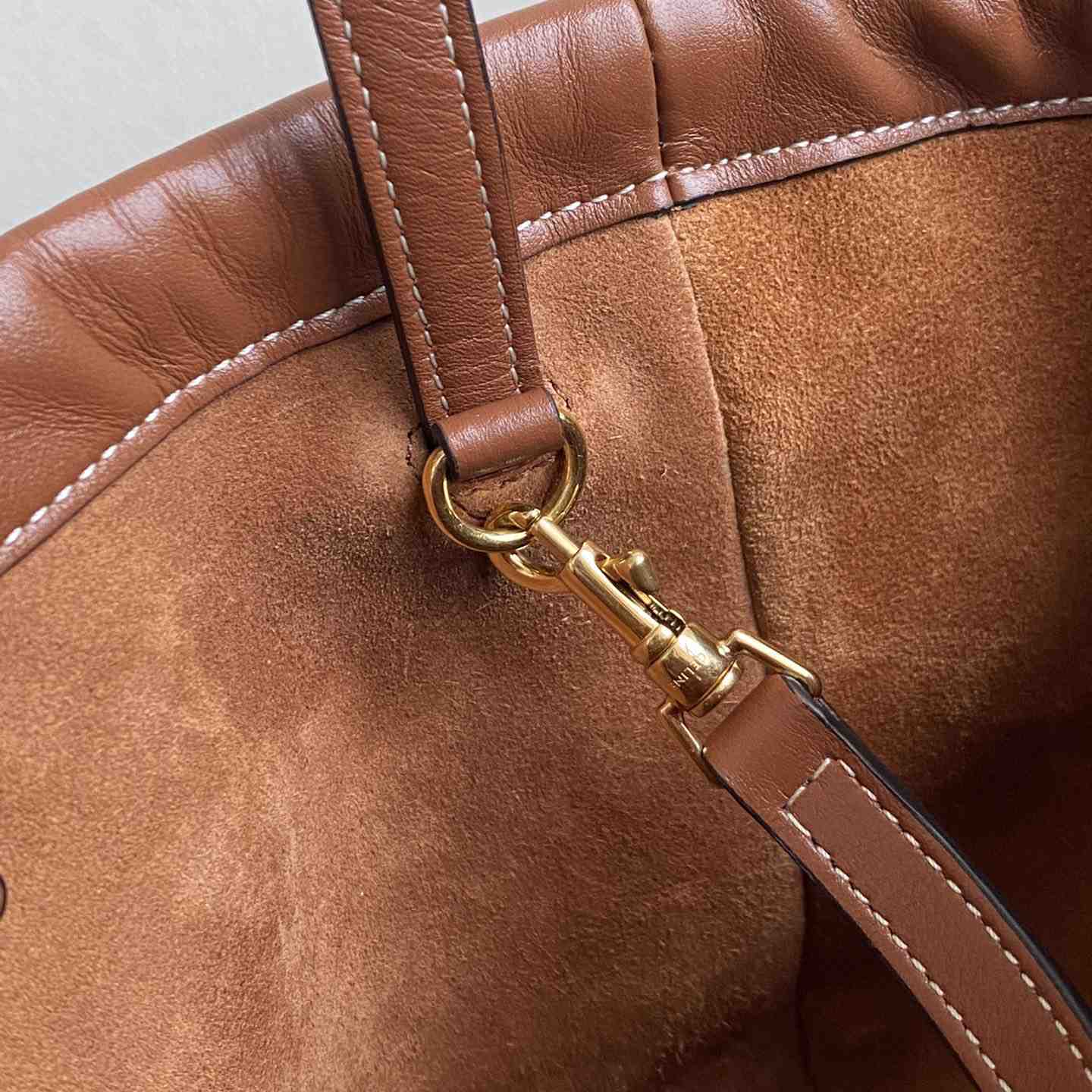 Celine Small Cabas Drawstring Cuir Triomphe In Smooth Calfskin - PerfectKickZ
