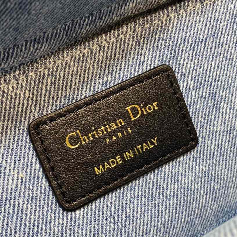 Dior Denim Macrocannage Lady D-Joy Blue(26*6*14cm) - PerfectKickZ