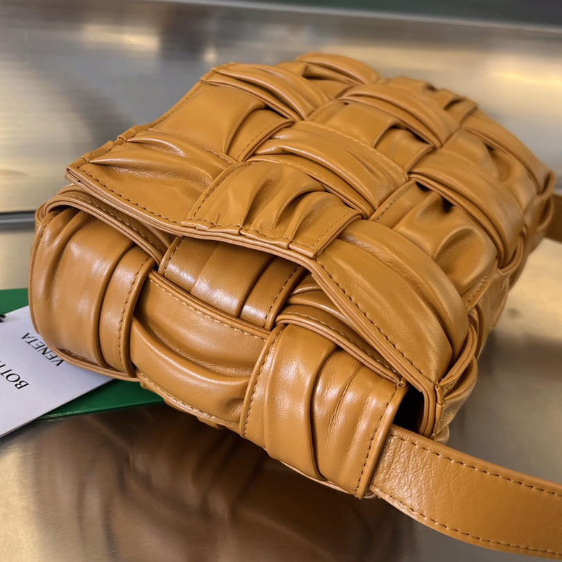 Bottega Veneta Cassette Foulard Intreccio Leather Cross-Body Bag - PerfectKickZ