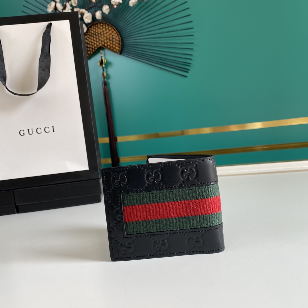 Gucci GG Supreme Web Wallet(11-9-1.5cm)    - PerfectKickZ