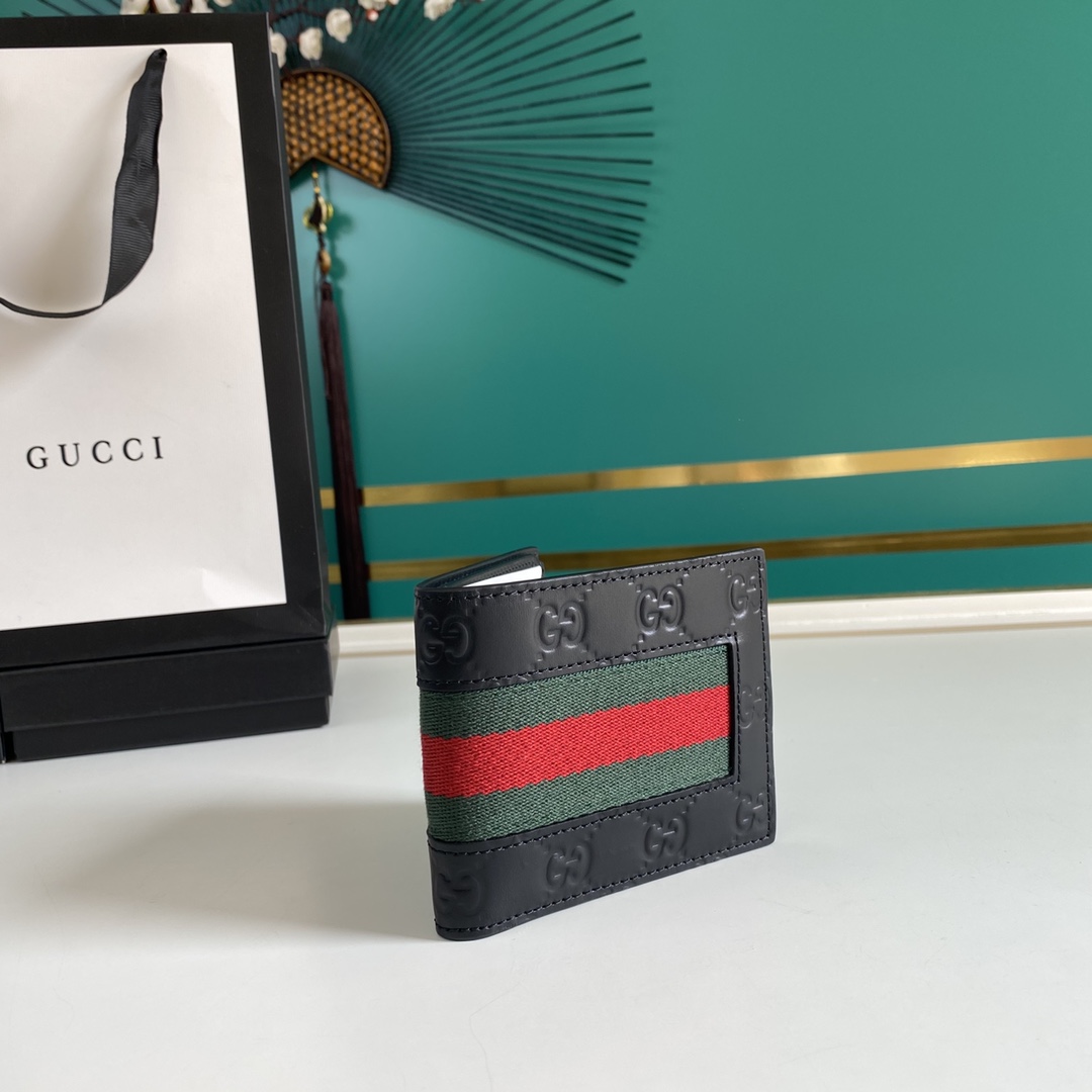 Gucci GG Supreme Web Wallet(11-9-1.5cm)    - PerfectKickZ