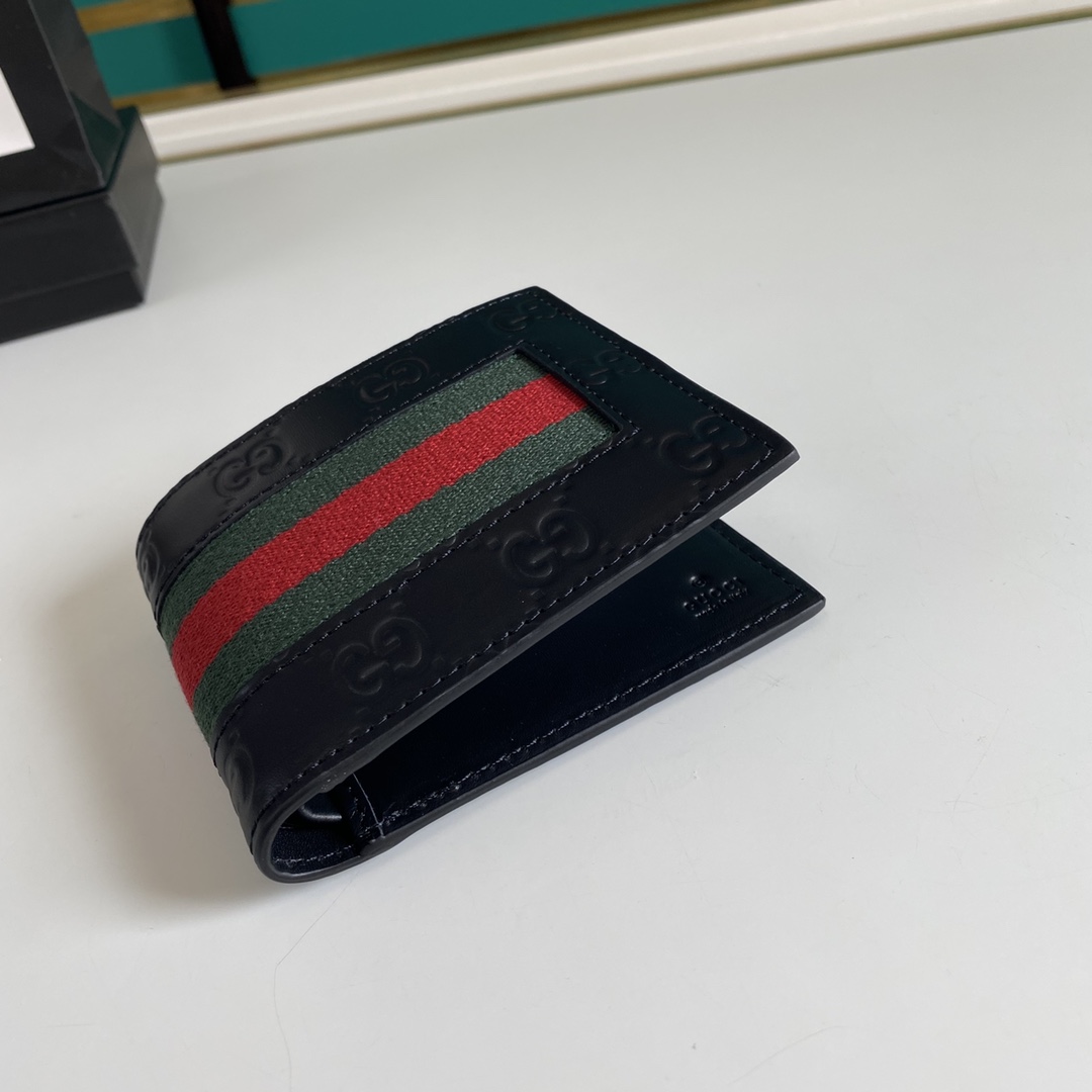 Gucci GG Supreme Web Wallet(11-9-1.5cm)    - PerfectKickZ