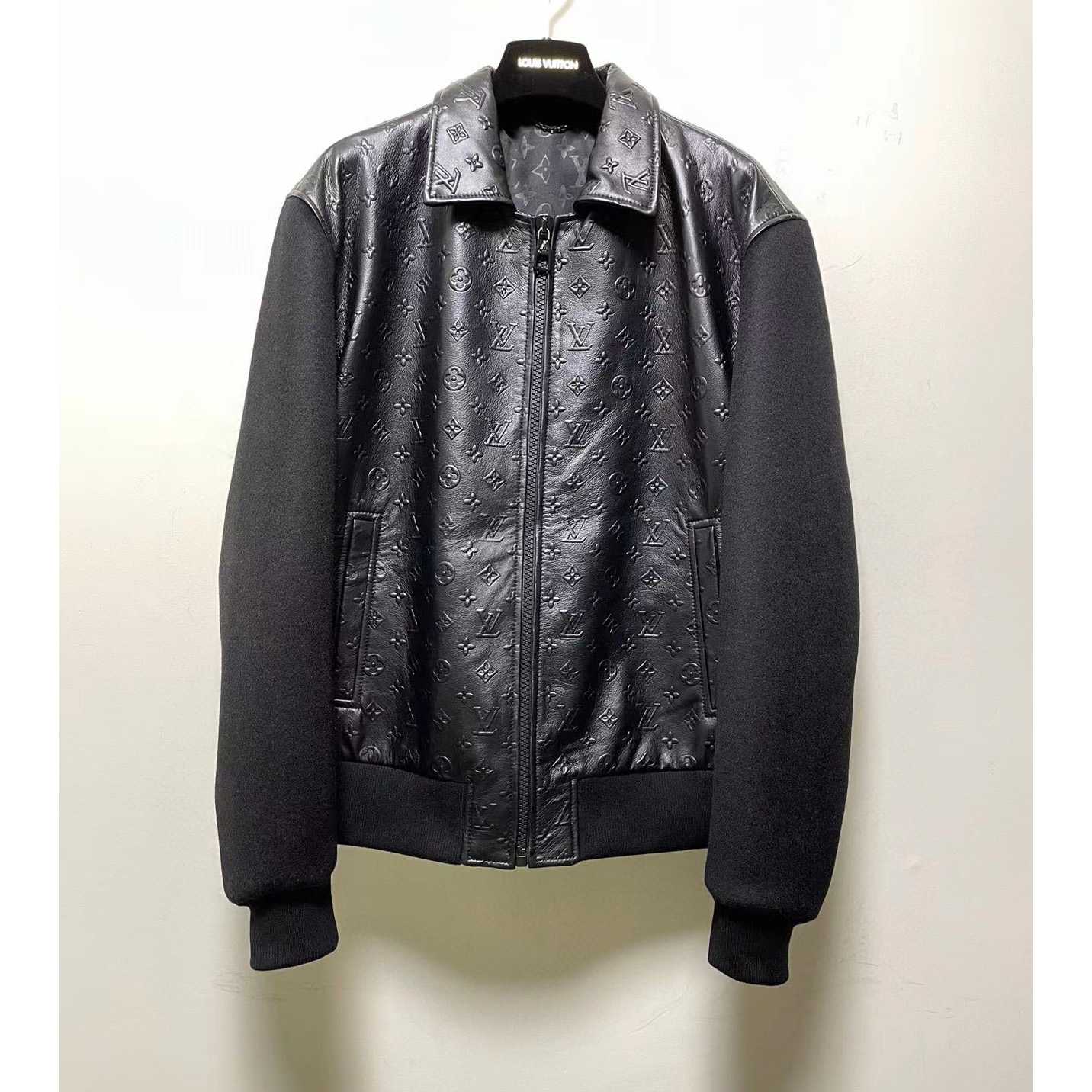Louis Vuitton LVSE Debossed Monogram Mix Leather Blouson   1A9GOU - PerfectKickZ