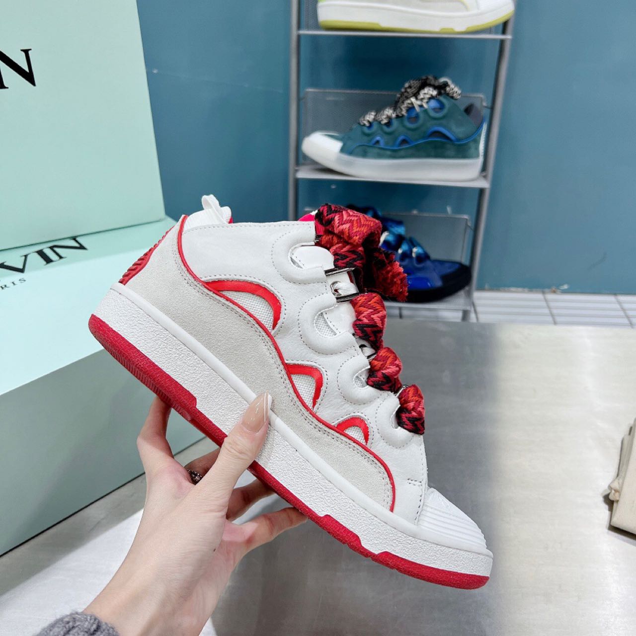 Lanvin Curb Batman Sneakers - PerfectKickZ
