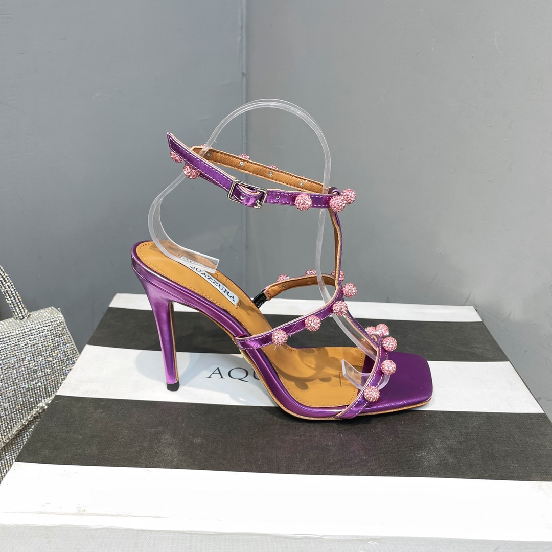Aquazzura Cha Cha Cha Crystal Sandal  95 - PerfectKickZ