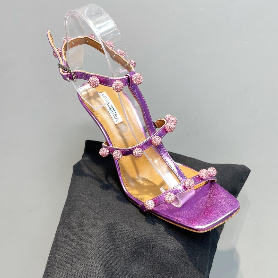 Aquazzura Cha Cha Cha Crystal Sandal  95 - PerfectKickZ