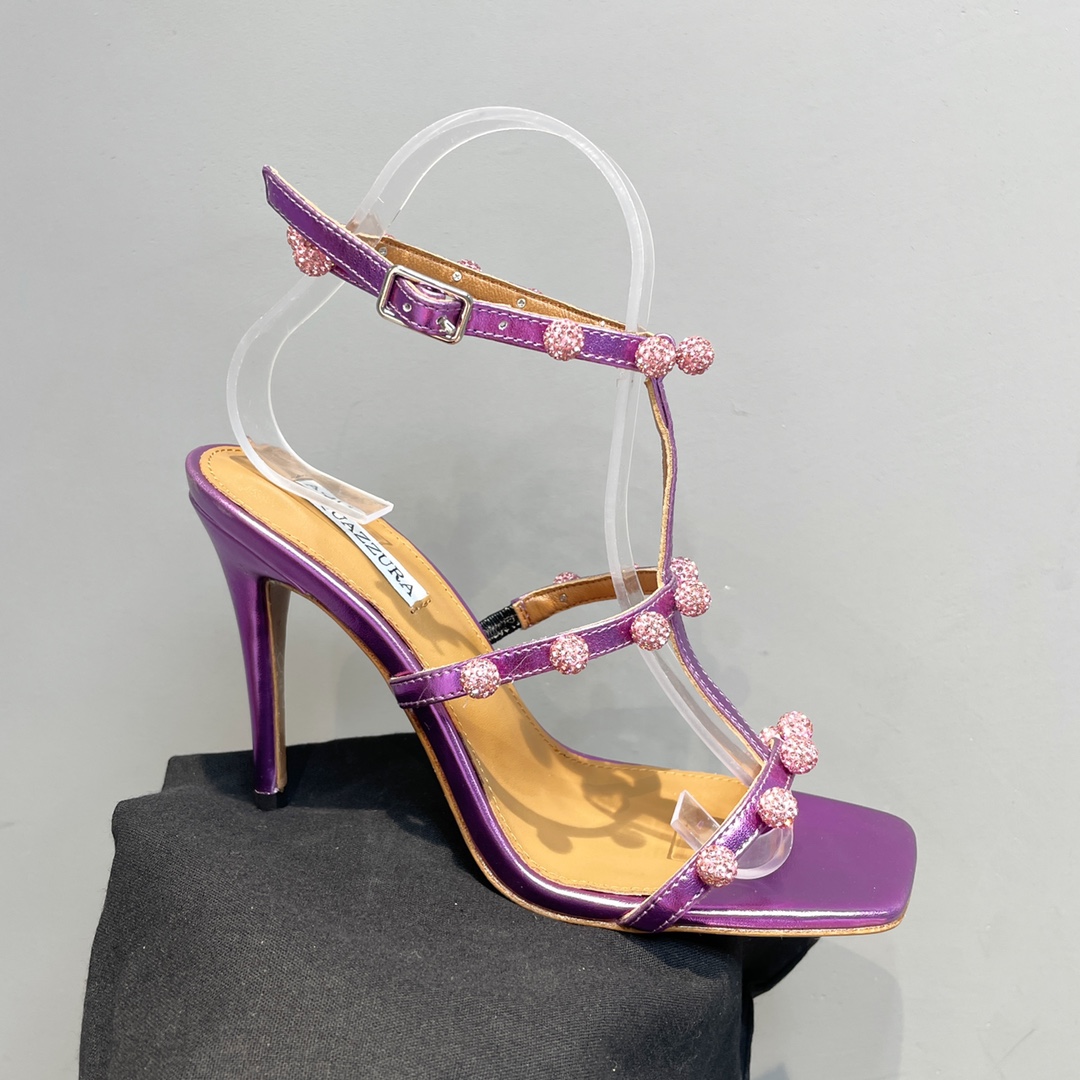 Aquazzura Cha Cha Cha Crystal Sandal  95 - PerfectKickZ