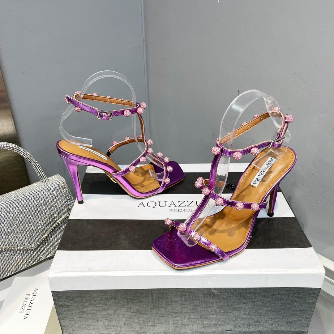 Aquazzura Cha Cha Cha Crystal Sandal  95 - PerfectKickZ