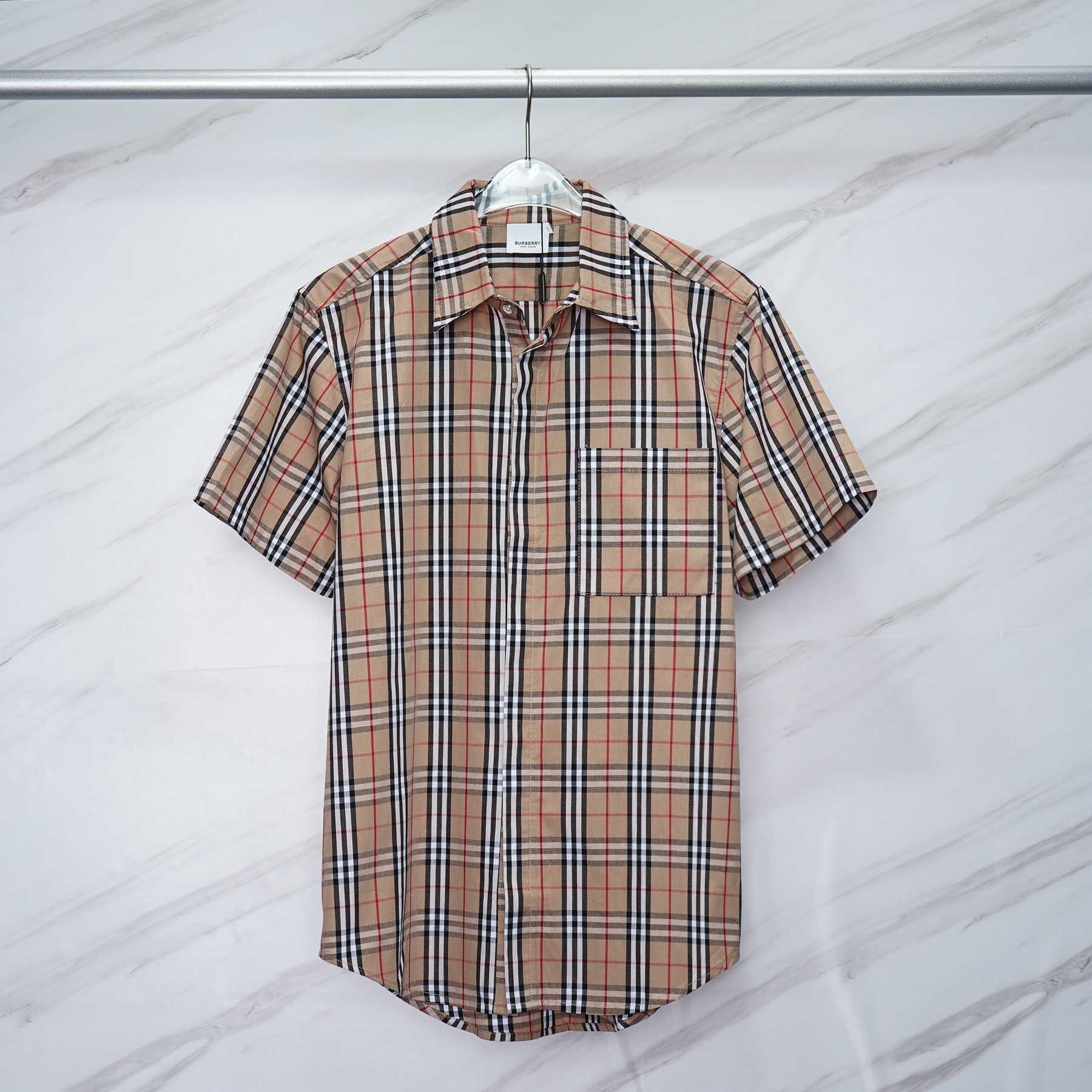Burberry Short-sleeve Check Cotton Poplin Shirt & Shorts - PerfectKickZ