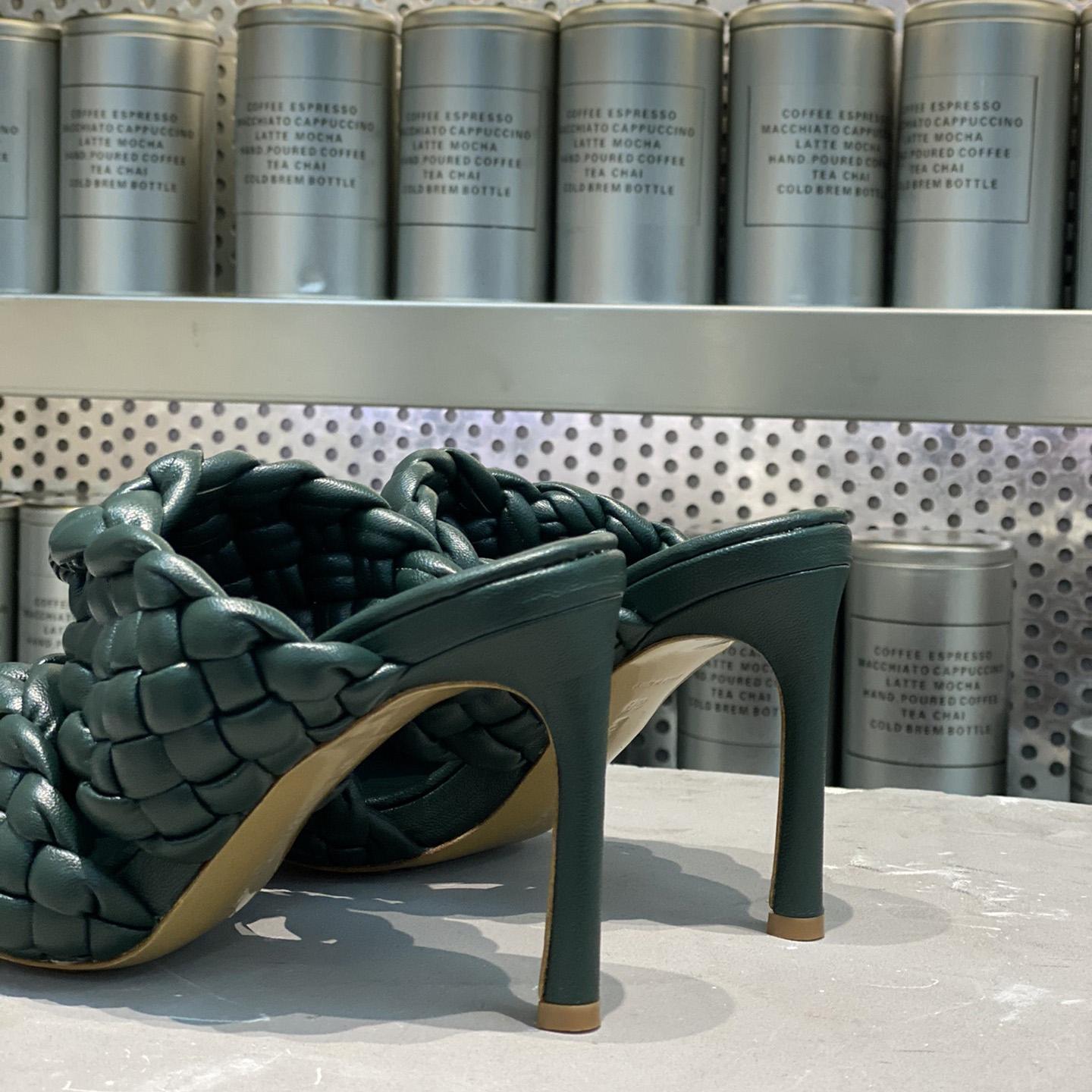 Bottega Veneta Curve Twisted And Padded Intreccio Leather Mules - PerfectKickZ