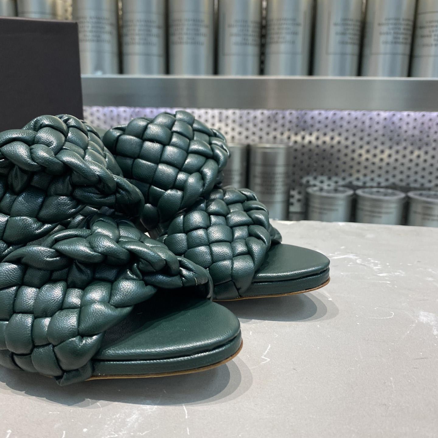 Bottega Veneta Curve Twisted And Padded Intreccio Leather Mules - PerfectKickZ