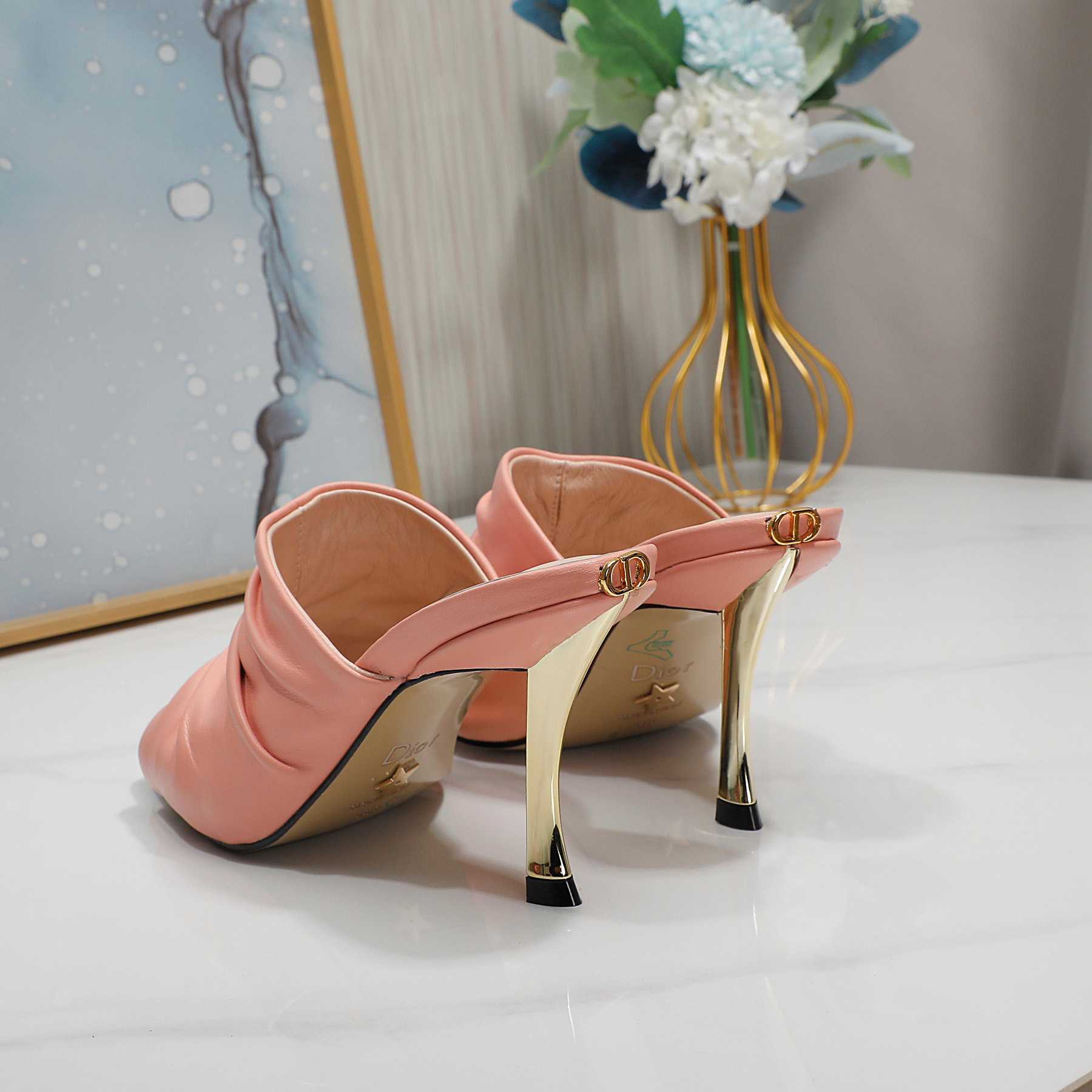Dior D-Fame Open-Toe Pump - 