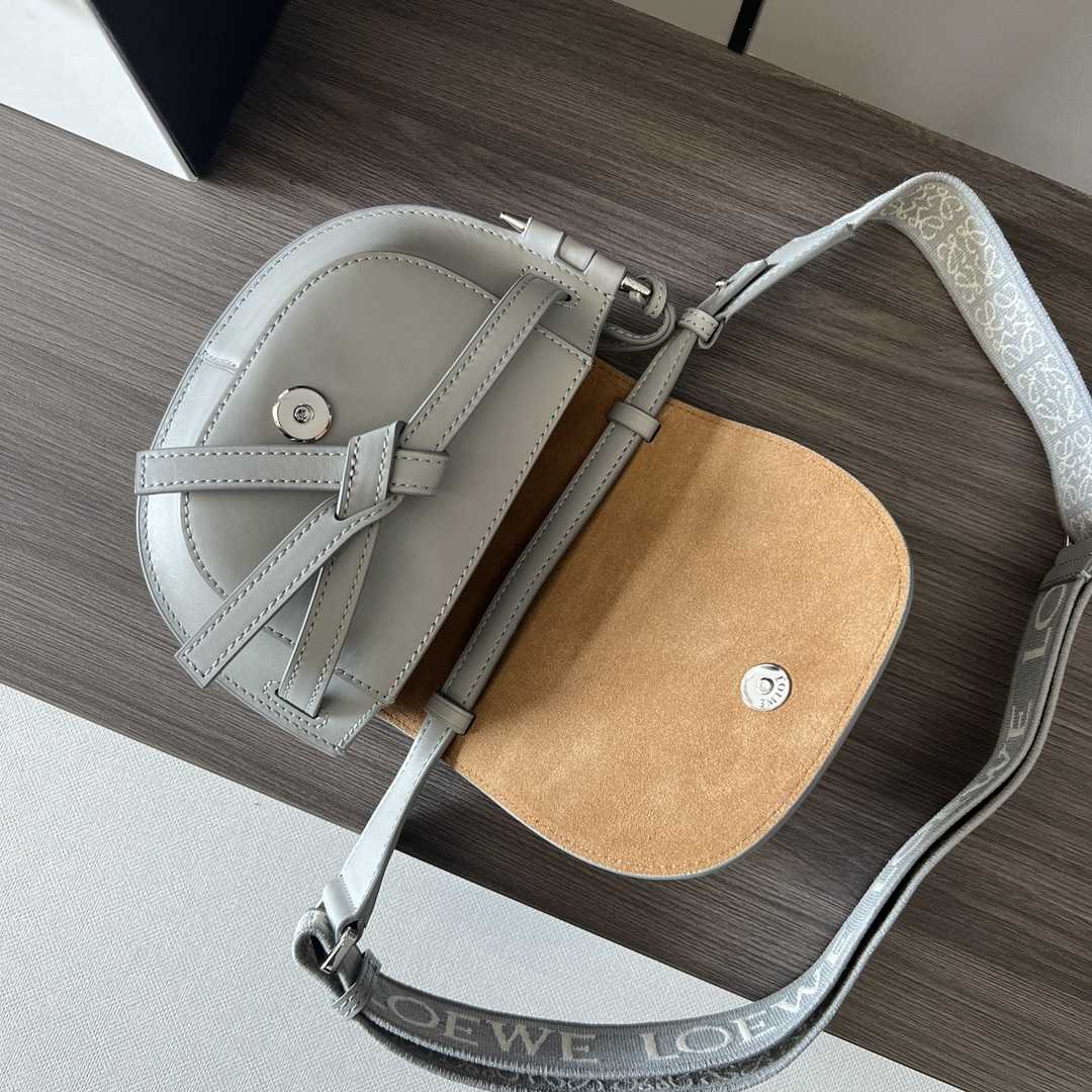 Loewe Mini Gate Dual Bag In Soft Calfskin And Jacquard - PerfectKickZ