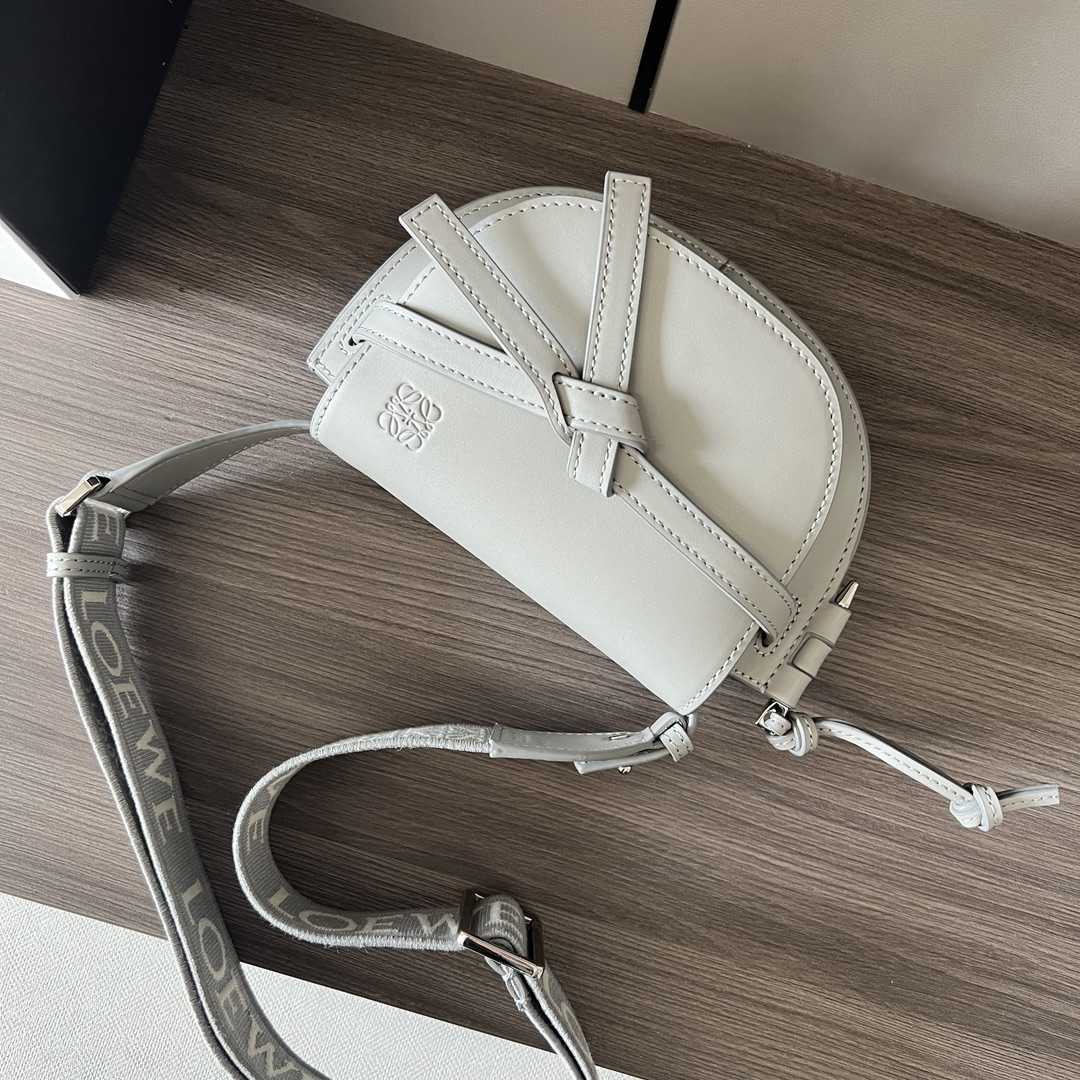 Loewe Mini Gate Dual Bag In Soft Calfskin And Jacquard - PerfectKickZ