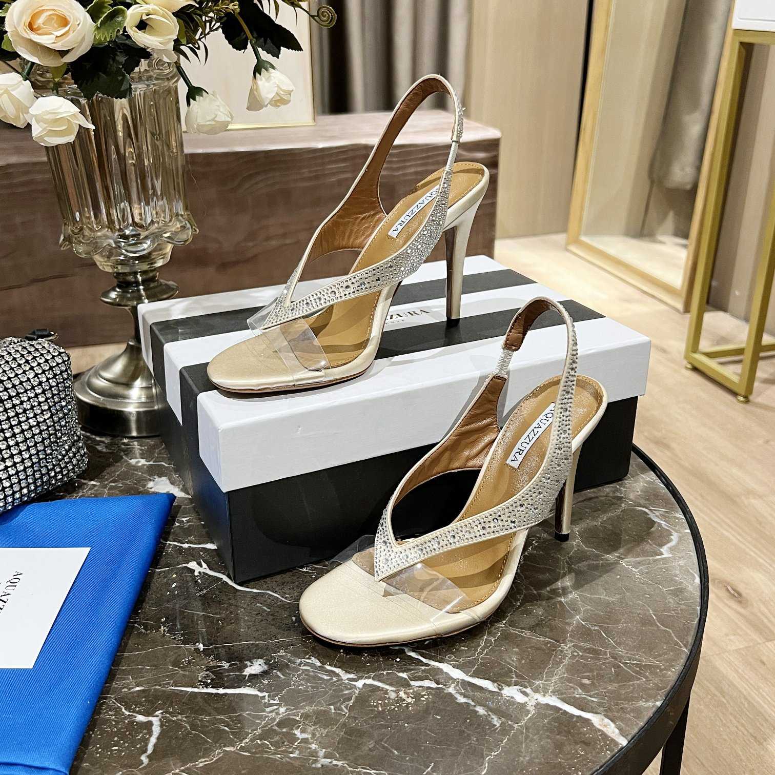 Aquazzura Izzy Plexi Sandal 105 - PerfectKickZ
