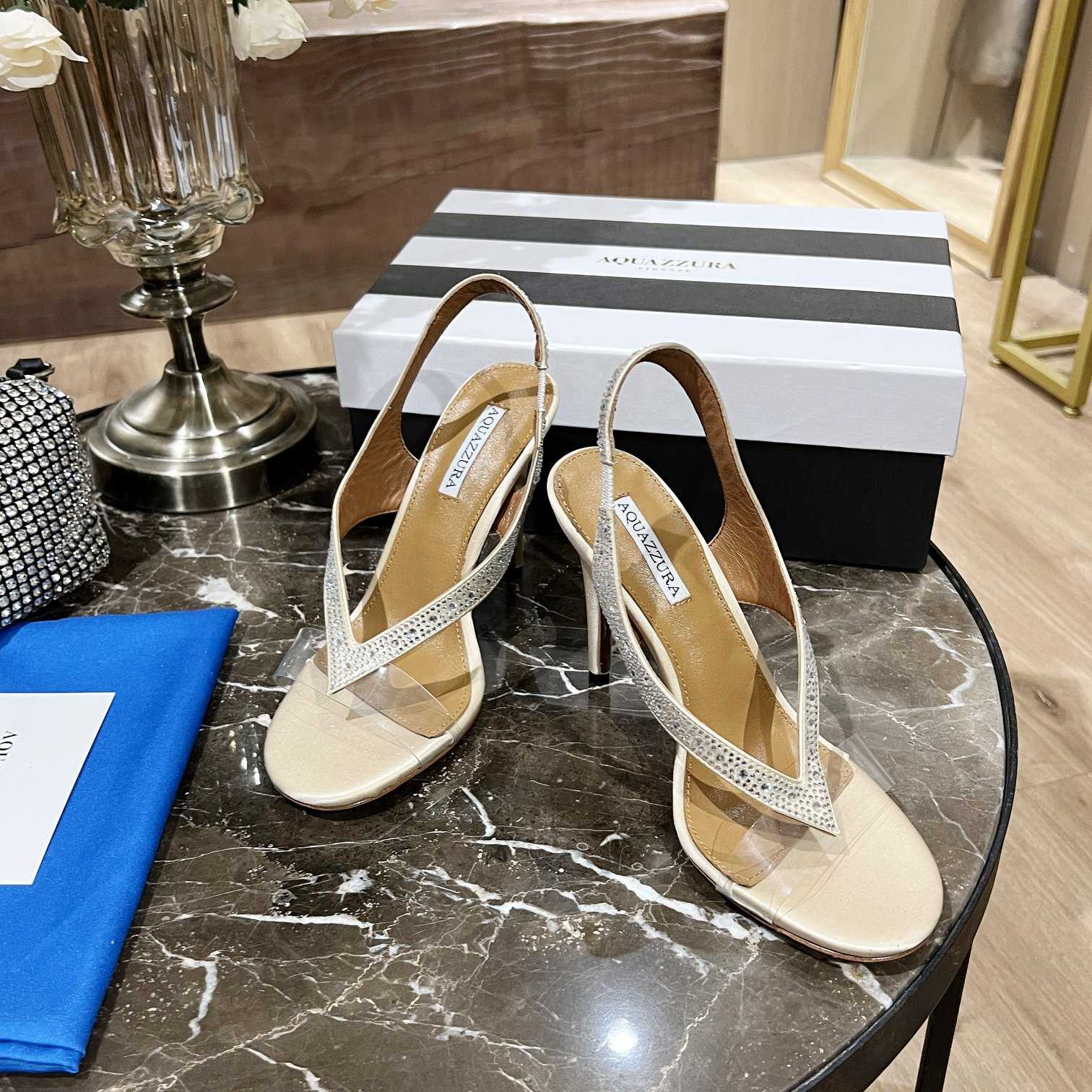 Aquazzura Izzy Plexi Sandal 105 - PerfectKickZ