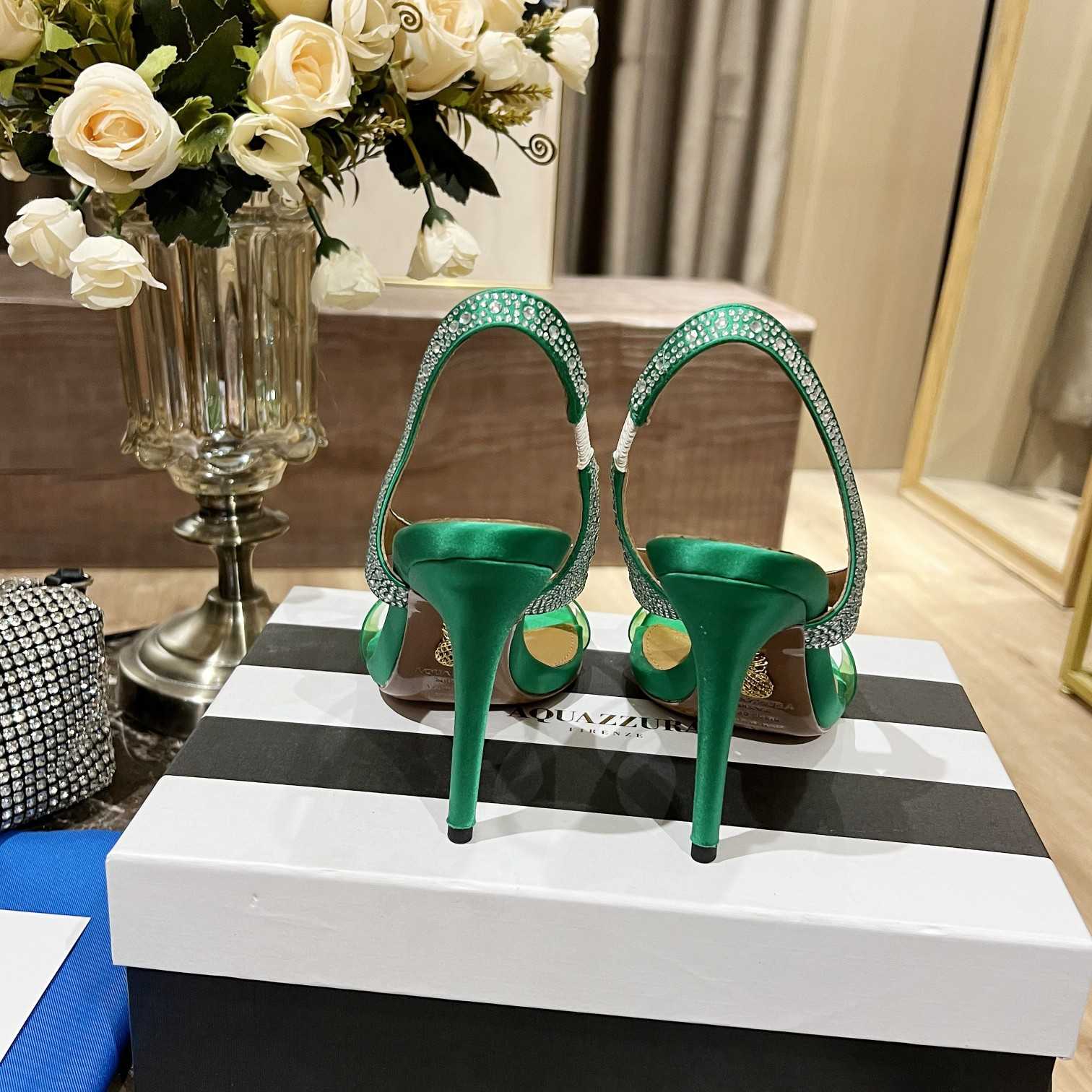 Aquazzura Izzy Plexi Sandal 105 - PerfectKickZ